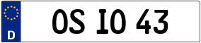 Trailer License Plate